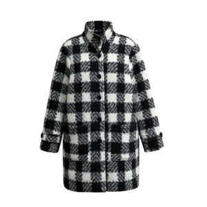 SHANA Black Plaid Coat Size XS NWT Retail $178 Tuckernuck